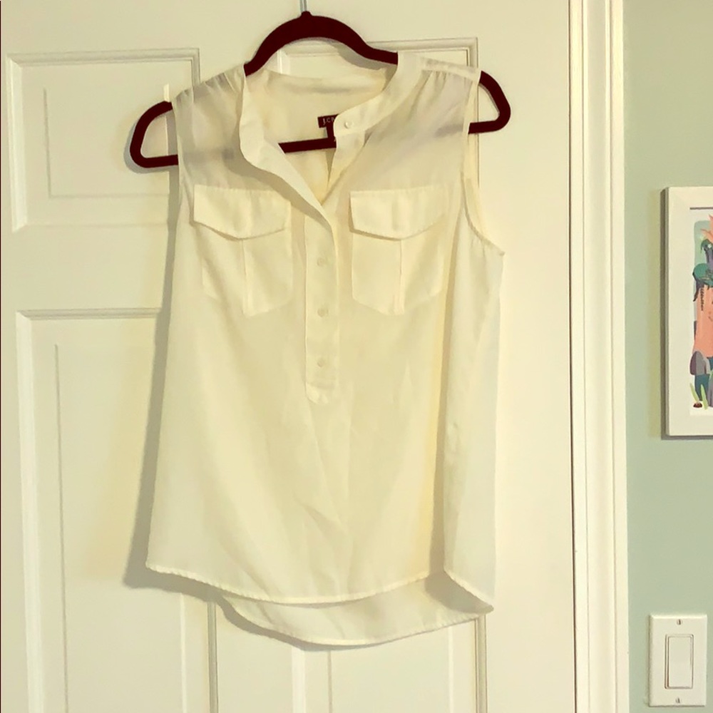 White tank top blouse